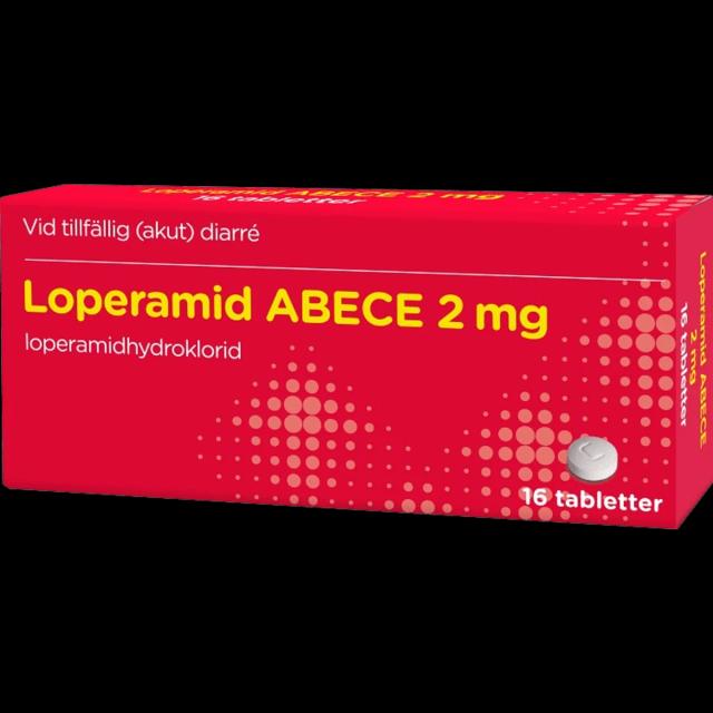 Loperamid ABECE 2 mg 16 tabletter