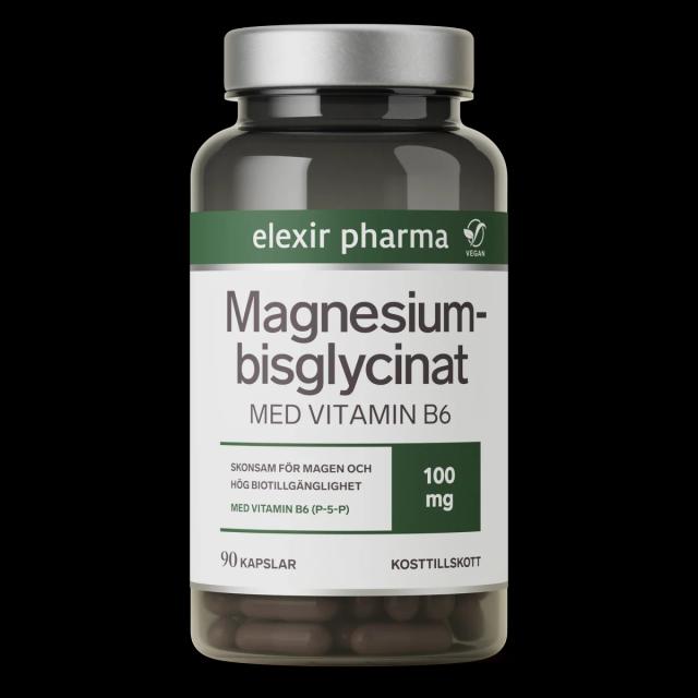 Elexir Pharma Magnesiumbisglycinat 90 kapslar