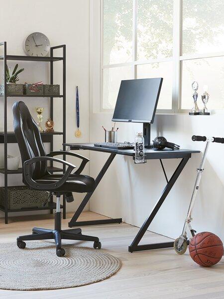Gamingbord HALSTED 60x120 cm, svart
