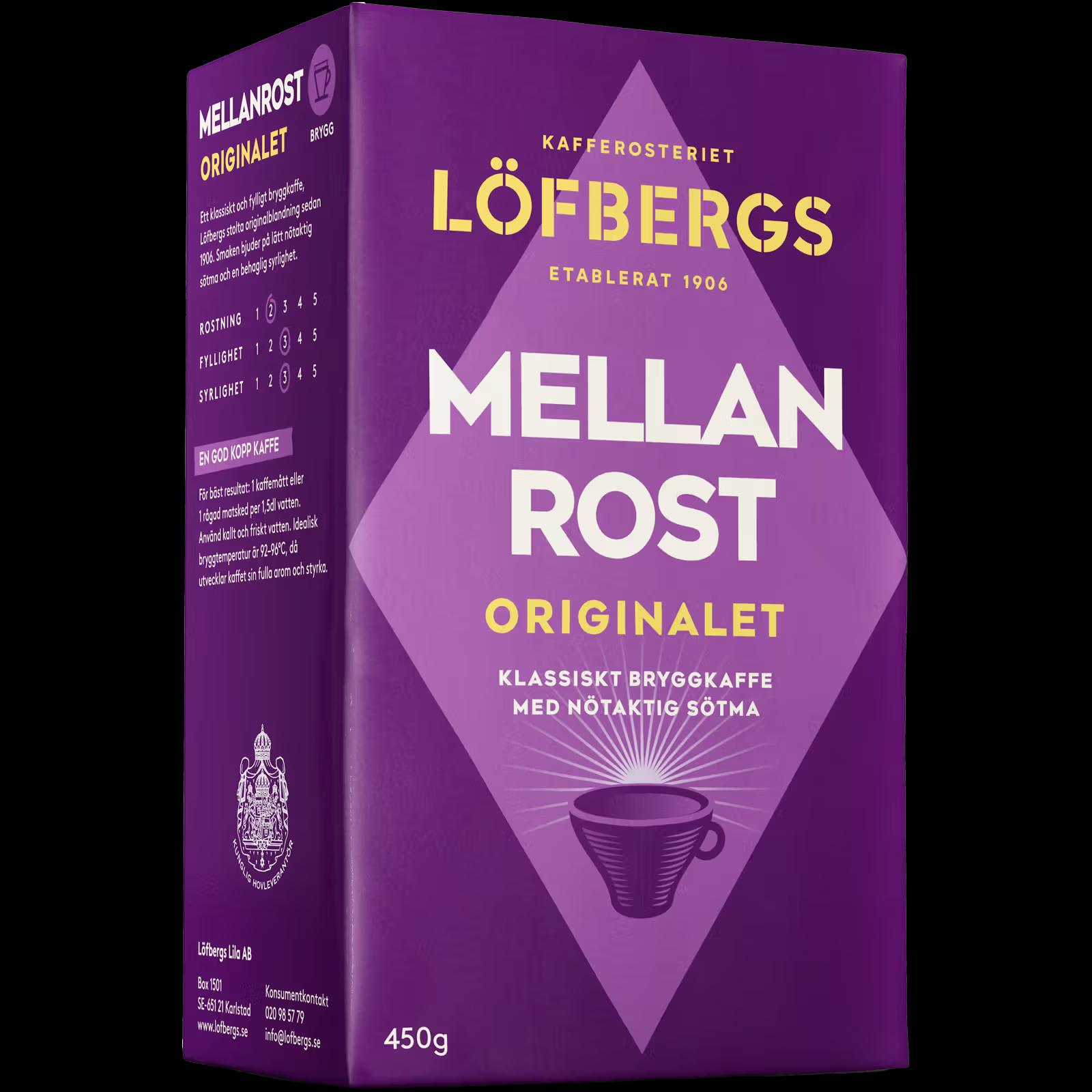 Löfbergs Bryggkaffe Mellanrost 450 g