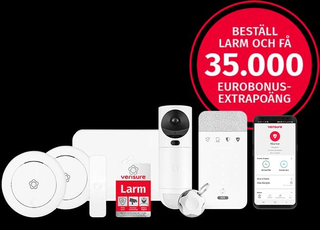 35 000 EuroBonus-poäng vid köp av hemlarm hos Verisure
