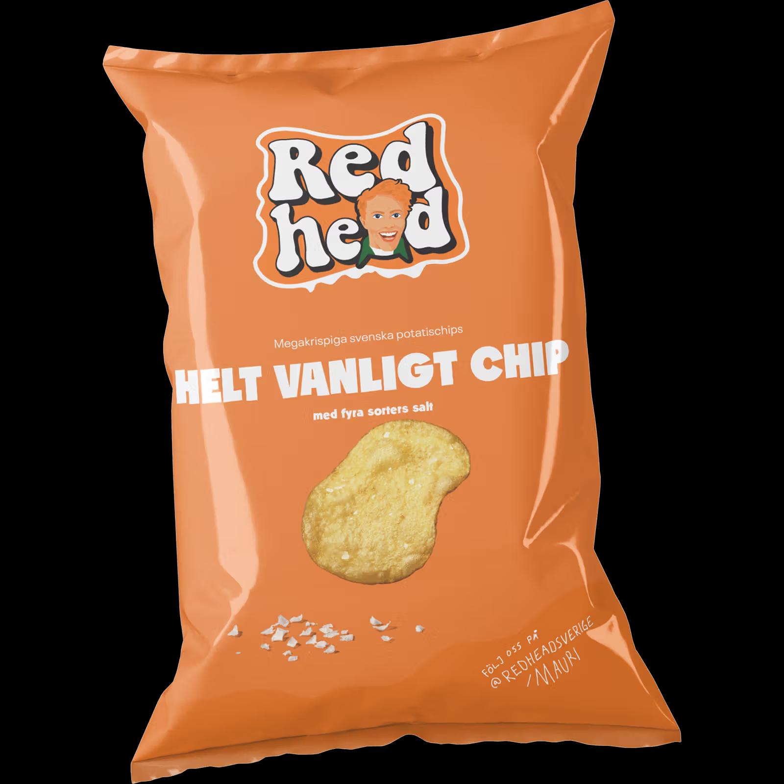 Redhead Helt Vanligt Chips 150 g