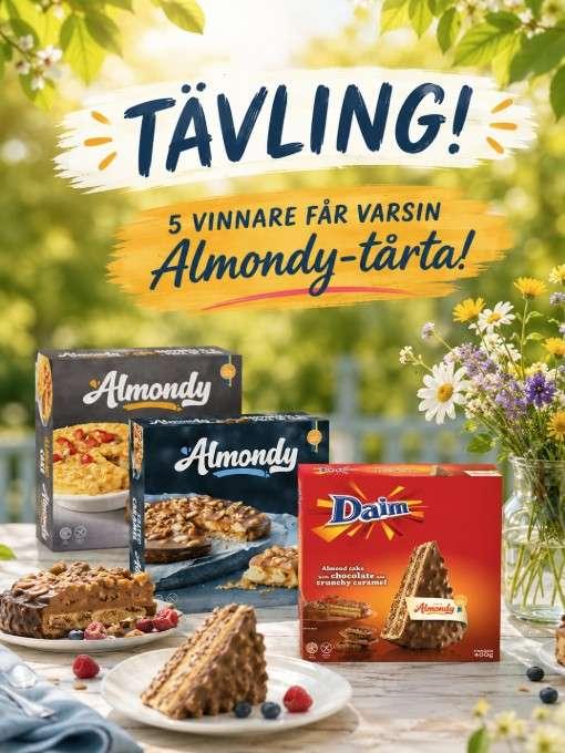 🎂 Sommartävling v.2 – Vinn en Almondy-tårta!