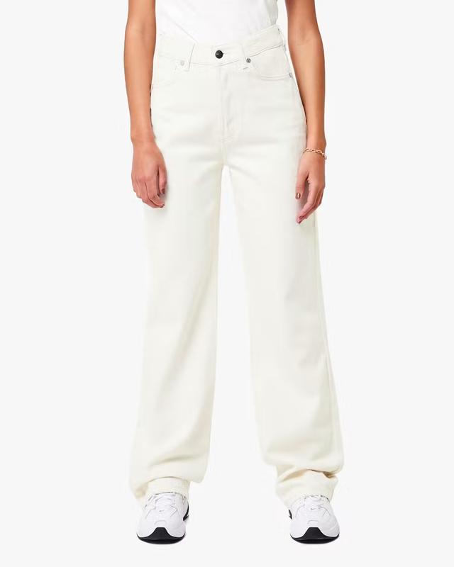 Never Denim Regular Wide Ecru Jeans