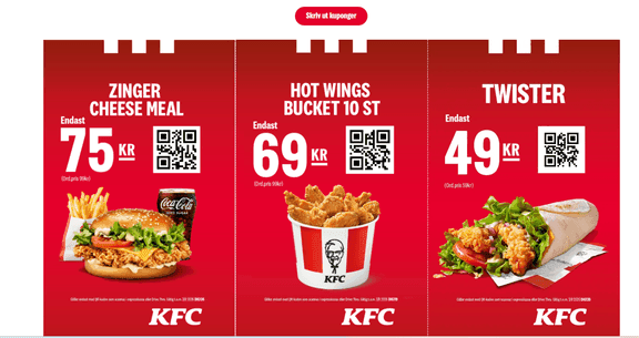 KFC Kuponger och Aktuella Erbjudanden