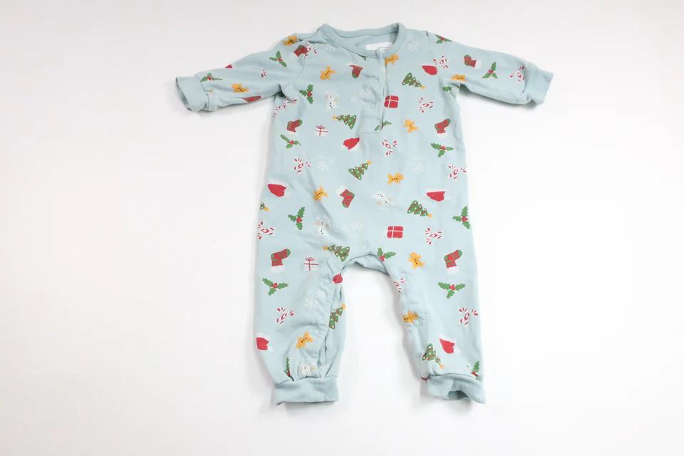 Blå pyjamas I Love Eco storlek 68