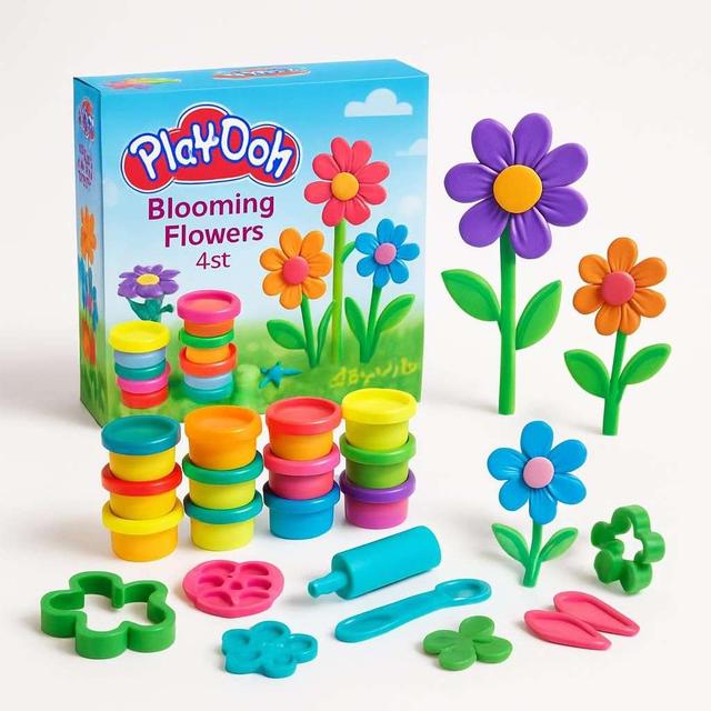 Play-Doh Blooming Flowers Set Multicolor