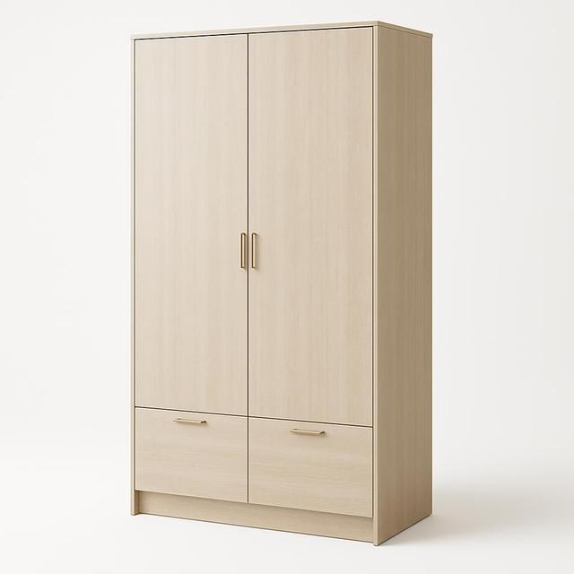 Garderob BILLUND 4 Dörrar 2 Lådor Beige