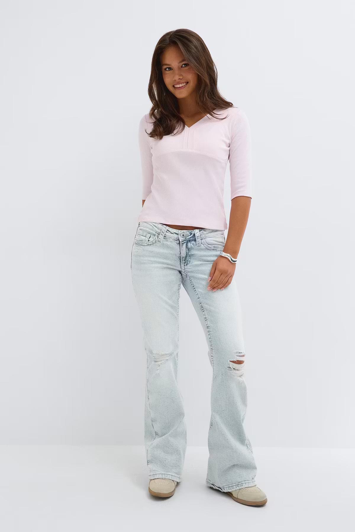Iconic Twisted Blue Denim Jeans