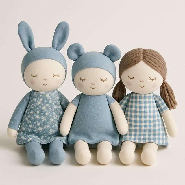 Bloomingville Kate & Jonah Cotton Doll Set
