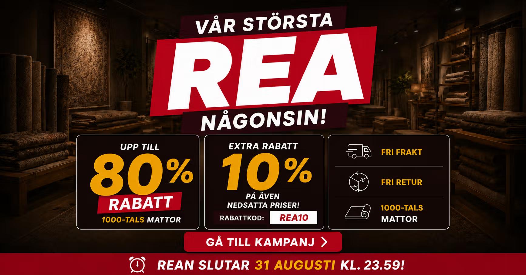 Upp till 80% + 10% extra rabatt på mattor hos Mattadirekt
