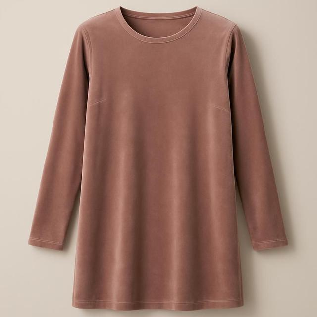 Elegant velourtunika med mjuk känsla