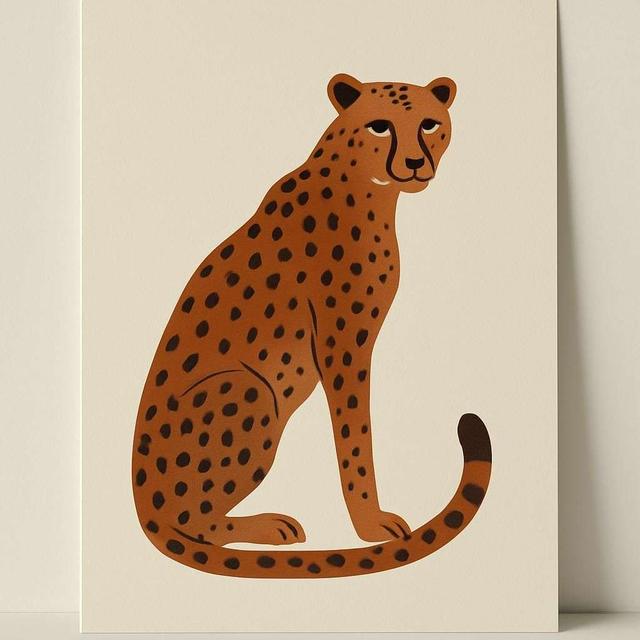 iittala Oiva Toikka Cheetah Poster