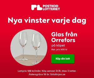 Orrefors Sense Sparkling 2-pack på köpet hos Postkodlotteriet