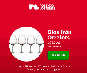 Orrefors Pulse vinglas 4-pack på köpet hos Postkodlotteriet