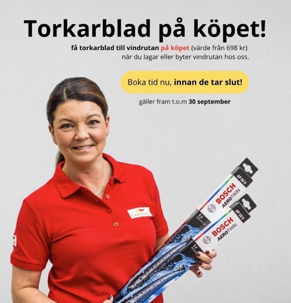 Få torkarblad värda från 698 kr på köpet hos Carglass