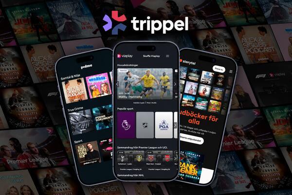 Prova Viaplay, Storytel och Podme gratis i 30 dagar hos Trippel