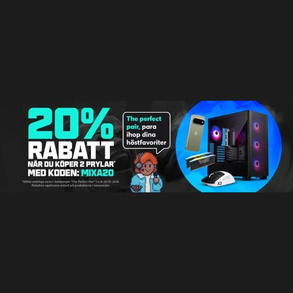 20% rabatt när du köper minst 2 kampanjprodukter hos Webhallen