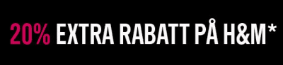 20% extra rabatt på H&M hos Afound