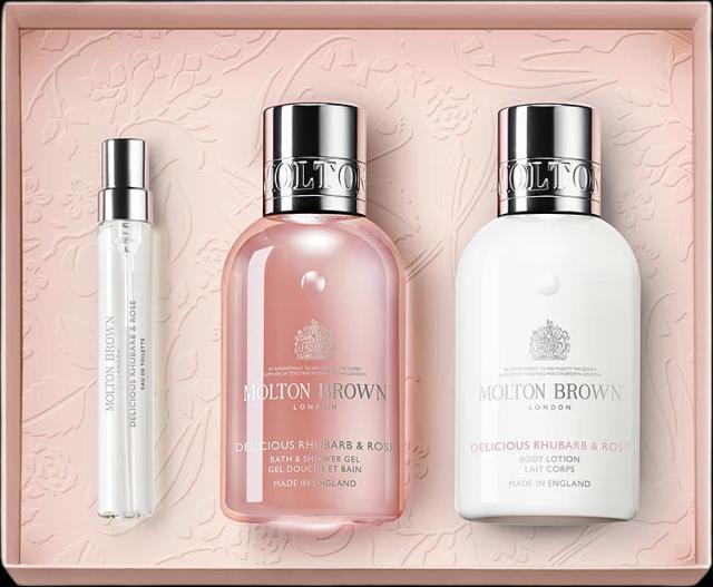 Molton Brown Rhubarb & Rose Travel Set