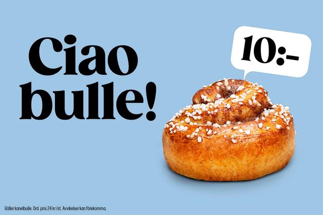 Kanelbulle för endast 10 kr