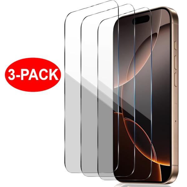 3-pack iPhone 16 Pro Max skärmskydd i glas