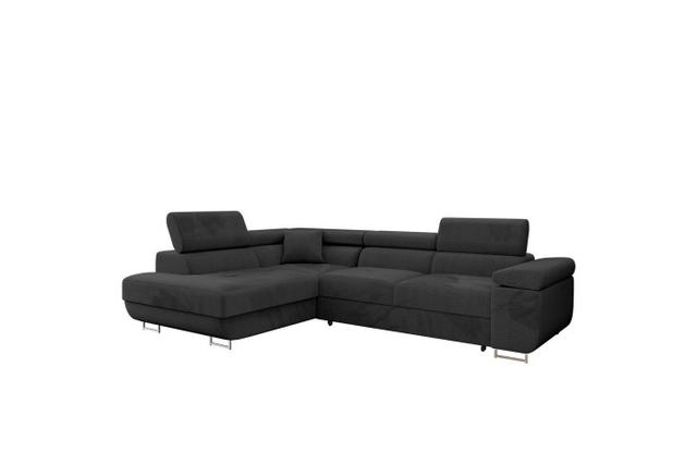 Elegant Gabina Svart 3-sits Soffa med Schäslong
