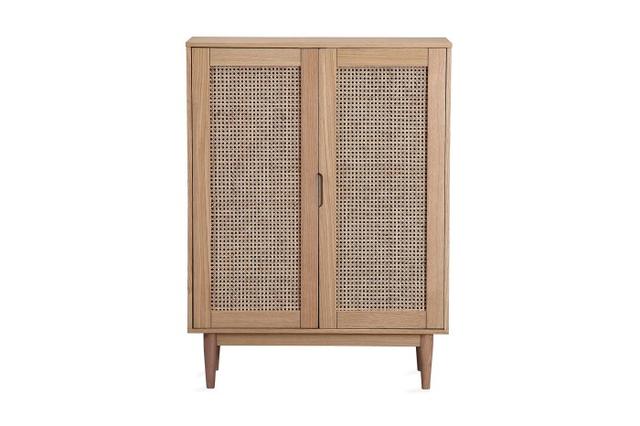 Elegant Brun Vitrinskåp Falack 80cm
