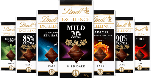 Ge bort Lindt Excellence-choklad till någon du tycker om!