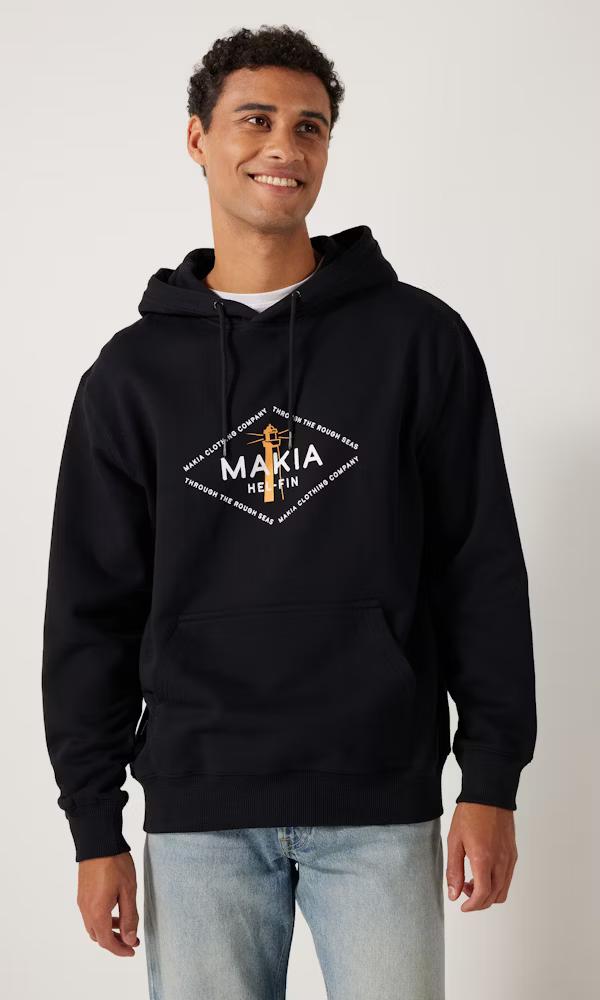 Makia Seaside Herr Svart Hoodie