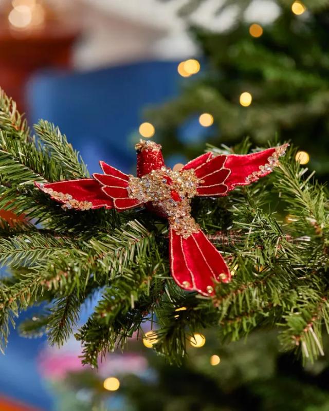 Lancaster Kolibri Röd Julgransdekoration