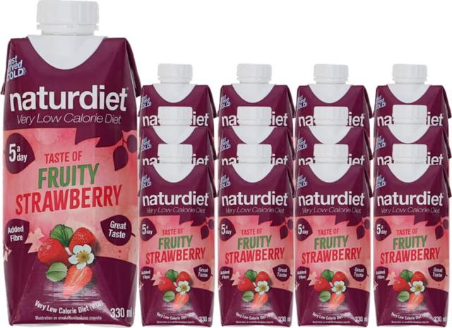 Naturdiet Jordgubbs Shake 12-Pack 330ml