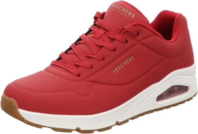 Skechers Uno Herrsneakers - Mörkröd