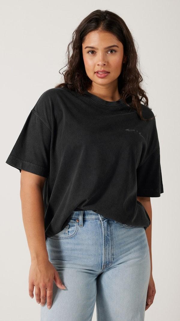 Valiant Saint Black T-Shirt for Women