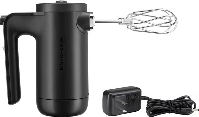 KitchenAid 5KHMB732EBM Cordless Hand Mixer Matte Black