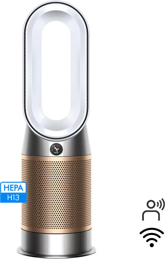 Dyson HP09 Hot + Cool Formaldehyd Luftrenare Vit/Guld
