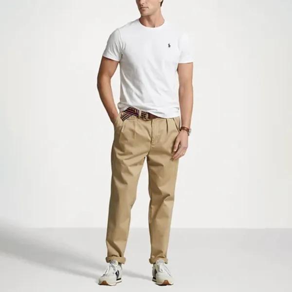 Ralph Lauren Slim Fit Bomull T-shirt Vit M