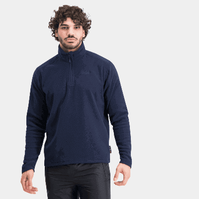 Daybreaker Zip Fleece, fleecetröja herr, Mörkblå