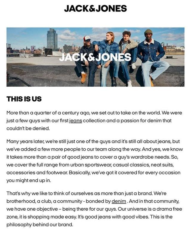 15 % rabatt med kod hos JACK & JONES