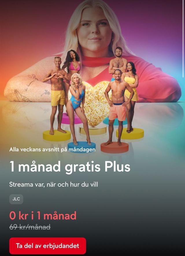 TV4 Play Plus – 1 månad gratis via kampanjlänken