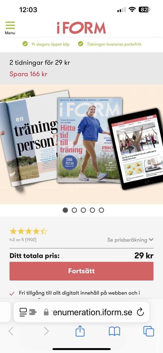 2 nummer av I form 29kr