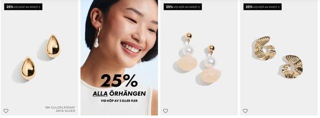 Glitter - 25% på ALLA örhängen vid köp av 2 eller fler