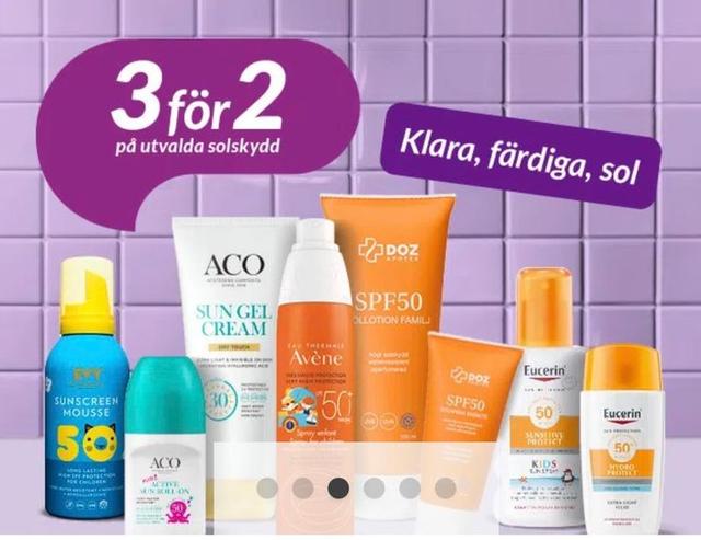 Dozapotek - Köp 3 Solkrämer, Betala för 2