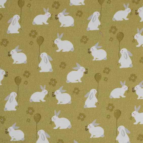 50x70cm Tygbit Bunny Party Yellow