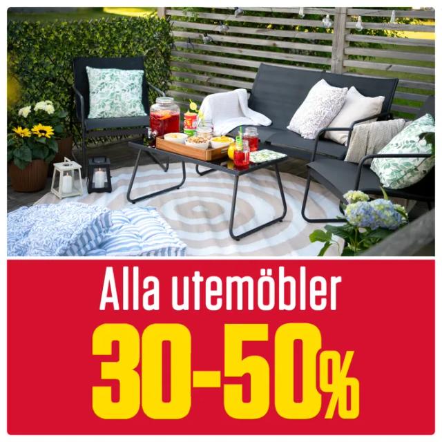 Öob - Alla utemöbler 30-50%