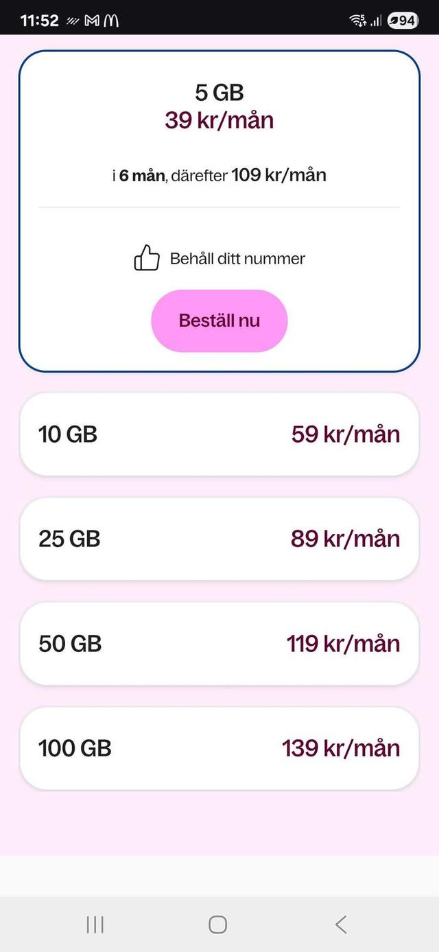 Hallon, Rabatt på mobilabonnemang i 6 månader🤩