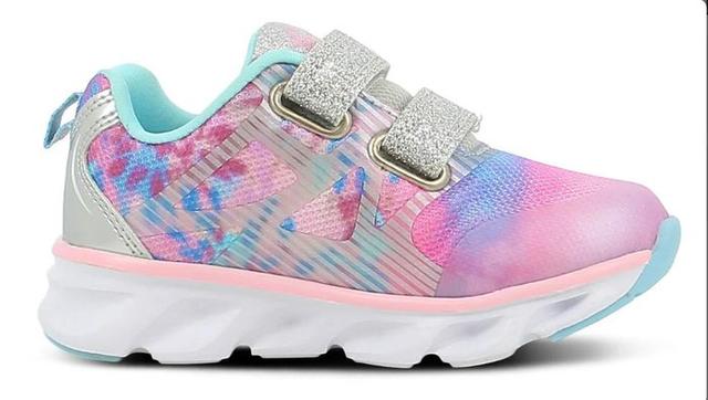 Leaf Skalka Blinkande Sneakers - Silverrosa