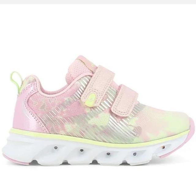 Leaf Skalka Ljusrosa Blinkande Sneakers