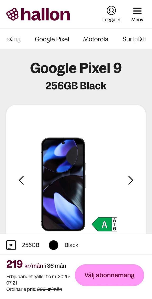 Google Pixel 9 - Sleek Black Edition