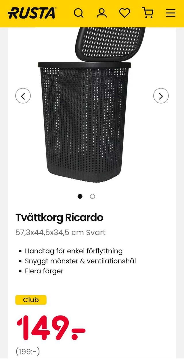 Ricardo Elegant Tvättkorg i Design